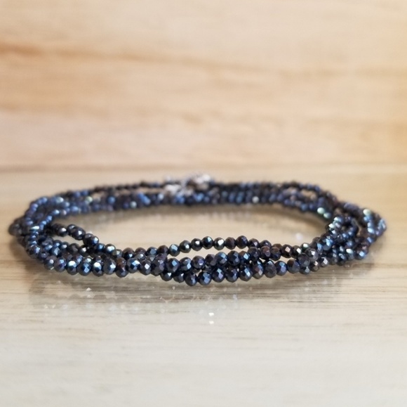 Beaded Spinel Necklace & Convertible Wrap Bracelet - Picture 6 of 8